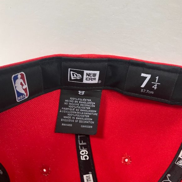 NEW Toronto Raptors New Era 59Fifty NBA Team Shield Fitted Hat Cap Mens Sz 7 1/4 - Picture 10 of 11